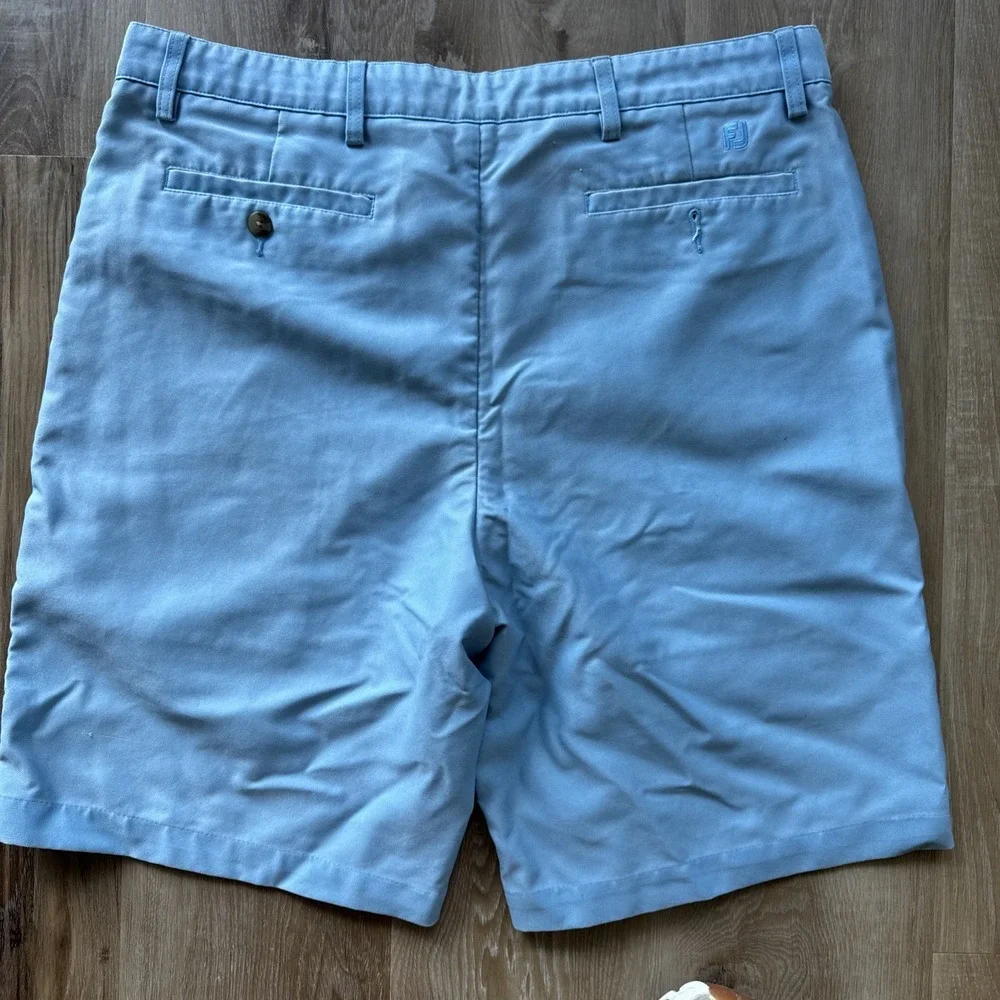 Footjoy Light Pastel Blue Golf Shorts Men's Sz 36 Casual
